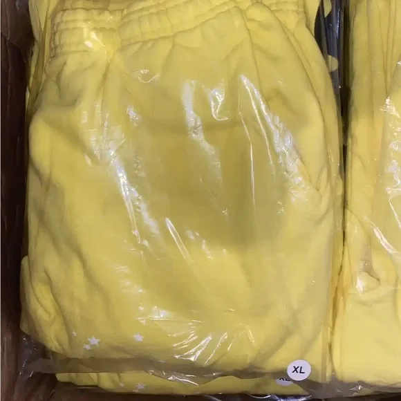 Sp5der Beluga Golden Yellow Sweatpants